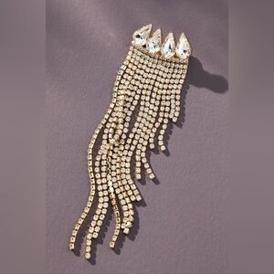 NEW ANTHROPOLOGIE Crystal Fringe Brooch
